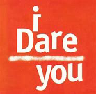 I Dare You words on a red background 